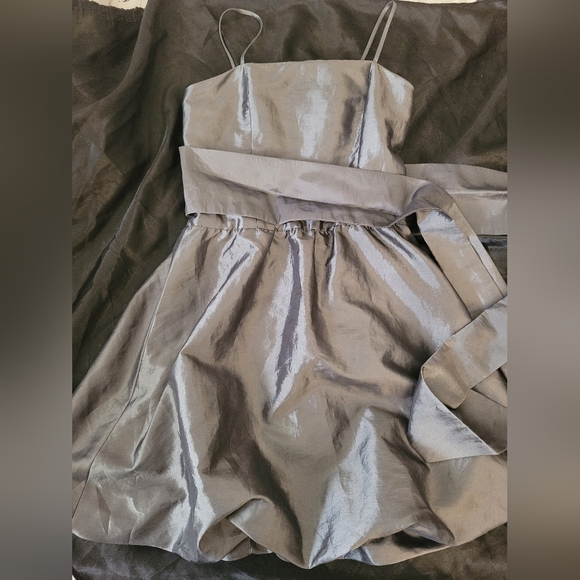 By DEBRA Elegant Silver Kids Dress SMALL - Picture 1 of 9